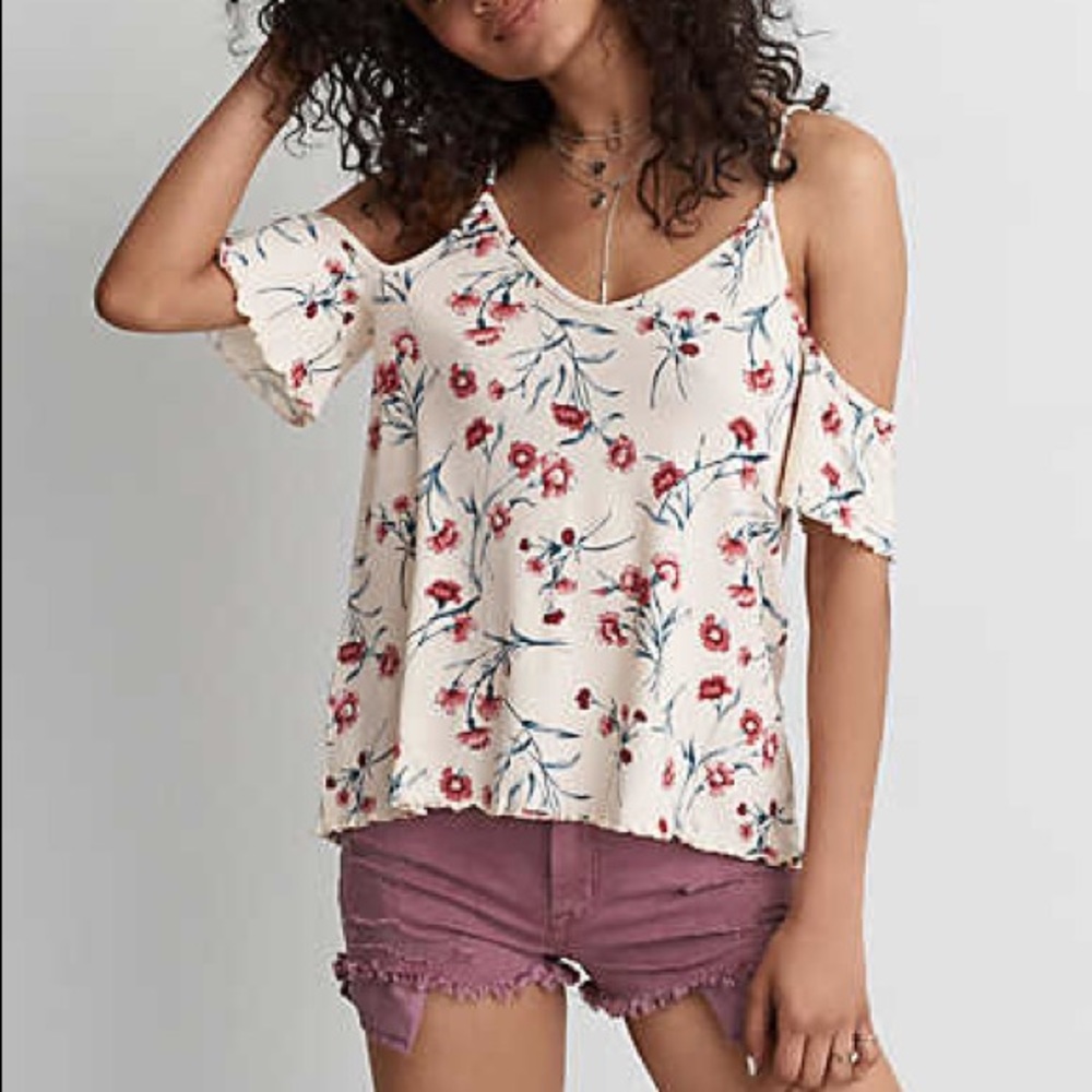 🌈FINAL PRICE American Eagle Cold Shoulder Top